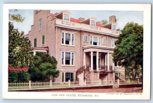 1907 Richmond Virginia Postcard Van Lew House Building Home Jamestown Exposition