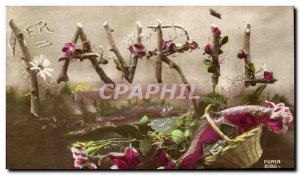 Old Postcard Fantasy Flowers 1 April Easter Easter