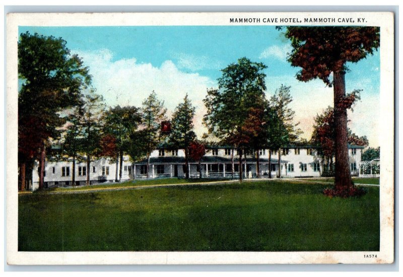 1935 Mammoth Cave Hotel Panoramic View Mammoth Cave Kentucky KY Vintage Postcard