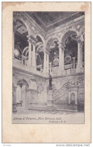 Library Of Congress, Main Entrance Hall, WASHINGTON, D.C., 1900-1910s