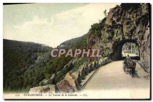 Old Postcard Gerardmer Tunnel De La Schlucht Carriages