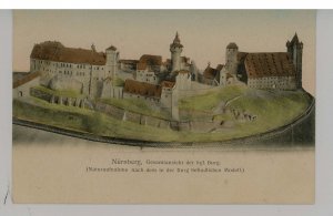 Germany - Nurnberg. Model of the Royal Castle on Display inside the Castle