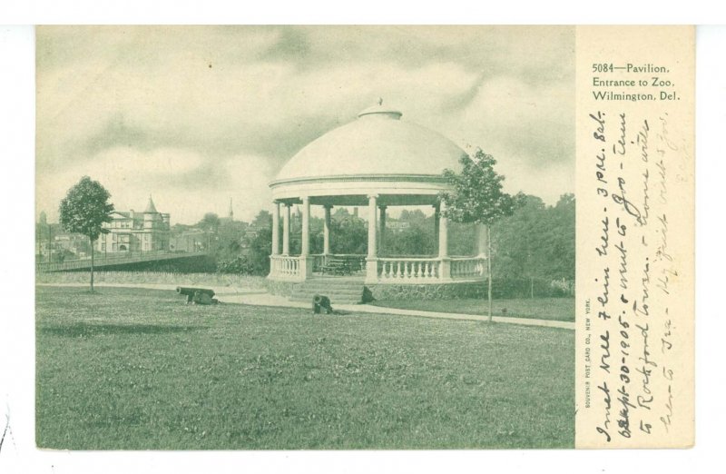 DE - Wilmington. Zoo Pavilion at Entrance ca 1905