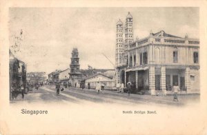 Singapore South Bridge Road Street Scene Vintage Postcard AA48580