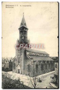 Postcard Old Mulhousen St Josephskirche Mulhouse