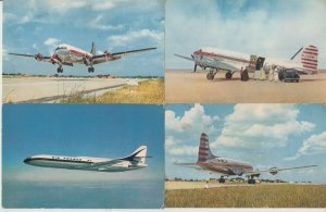 AIRCRAFT Mostly Commercial 60 Vintage Postcards pre-1965 (L5176)