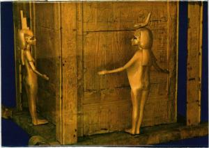 CPM Tutankhamen's Treasures – Large Gold Canopic Chest EGYPT (853135)