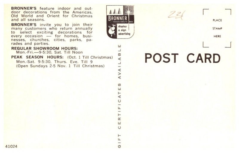 Michigan Frankenmuth Bronners Christmas Decorations Store