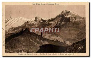 Old Postcard Digne les Bains The white horse and peak Couars