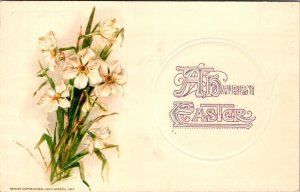 Vintage John Winsch  Flower Bunch, Bouquet Antique Easter Postcard