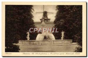 Old Postcard Potsdam Windmill