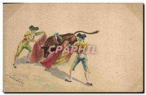 Old Postcard Bullfight Bullfight