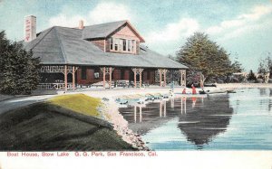 Boat House, Stow Lake, San Francisco, CA Golden Gate Park c1907 Vintage Postcard