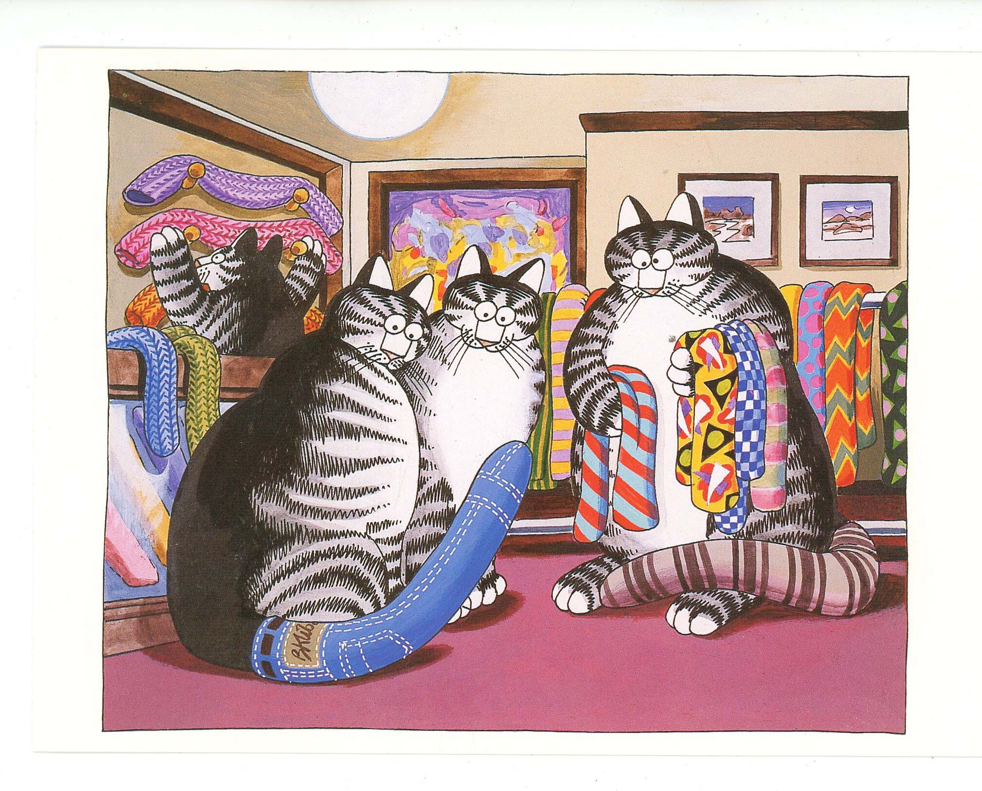 Kliban's Cats Tails of Fashion. Artist Judith Kamman Kliban (6.50" X