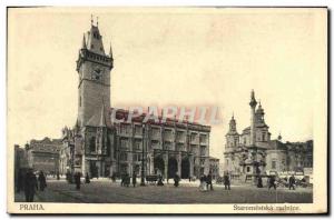 Postcard Old Praha Staromestaka radnice