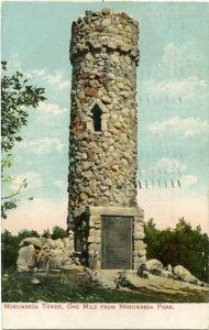 The Norumbega Tower - Newton MA, Massachusetts - pm 1907 at Boston