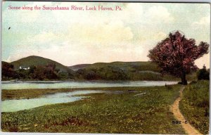 Postcard NATURE SCENE Lock Haven Pennsylvania PA AO2803