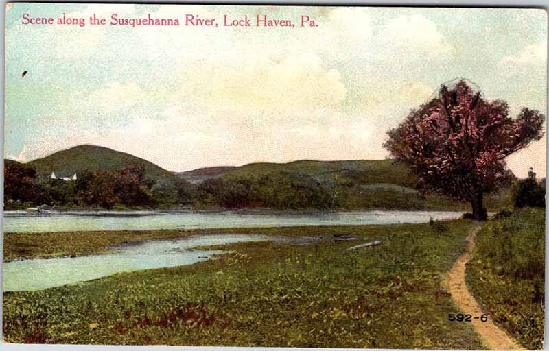 Postcard NATURE SCENE Lock Haven Pennsylvania PA AO2803