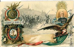 REGIMENTAL VINTAGE POSTCARD: CARABBINIERI BARI-