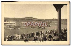 Old Postcard Horse Riding Equestrian Vichy racecourse