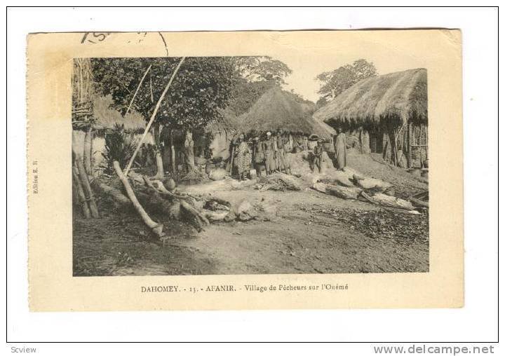 DAHOMEY , Afanir.-Village de Pecheurs sur l'Oueme, 1910s
