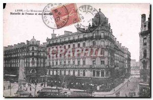 Postcard Old Lyon Carnot Monument Mutual colony of France and