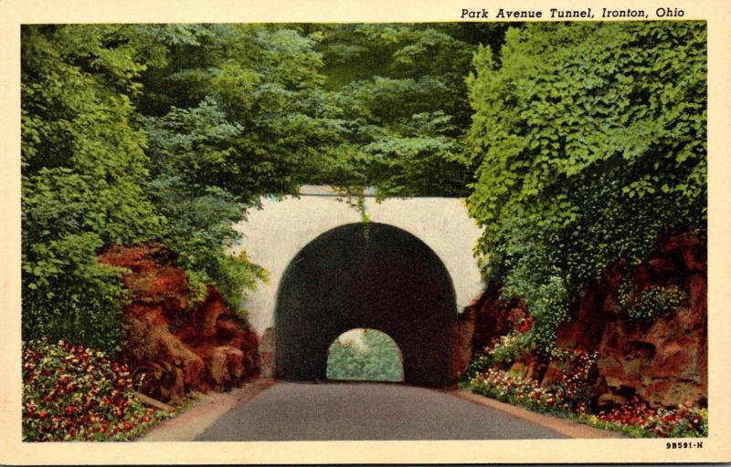 Ohio Ironton Park Avenue Tunnel Curteich