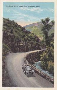 Old Car on Ute Pass - Pikes Peak Auto Highway - Colorado WB