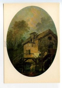 490796 USSR 1981 Hubert Robert Landscape w/ Mill Hermitage Old postcard