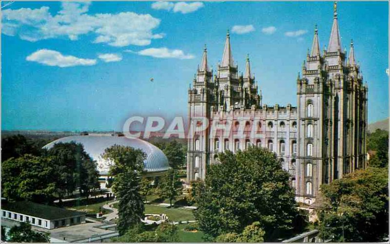 Modern Postcard Temple Square Salt Lake City Utah