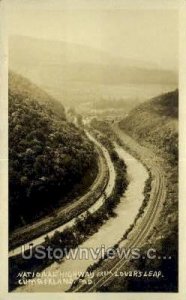 Real Photo - National Highway in Cumberland, Maryland