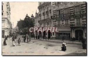 Vichy Old Postcard Rue de Nimes