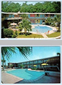 2 Postcards FLORENCE, South Carolina SC ~ Roadside HORNE'S MOTOR LODGE c1960s