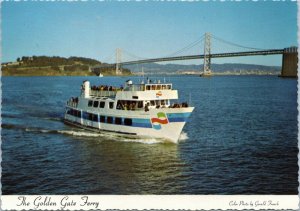 postcard San Francisco CA - The Golden Gate Ferry