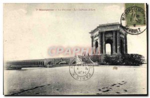 Old Postcard The Peyrou Montpellier Le Chateau d'Eau