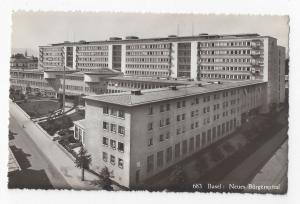 Switzerland Basel Neues Burgerspital Civil Hospital Vintage Real Photo Postcard