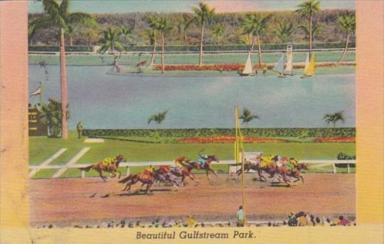 Florida Hallandale Gulfstream Race Track Horse Racing 1949