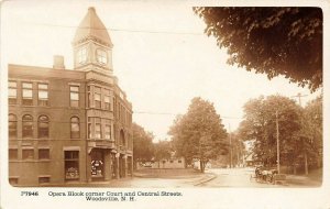 Woodsville NH Opera Block Court & Central Streets Underwood & Underwood RPPC