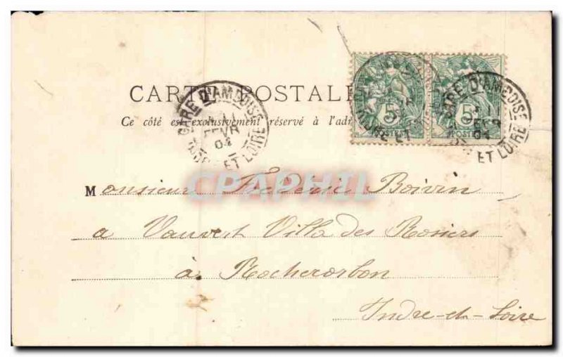 Old Postcard Amboise castle