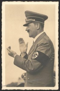 3rd Reich Germany Hitler Portrait RPPC Hoffmann Nr1138 Used 103661