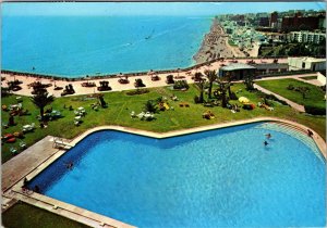 VINTAGE CONTINENTAL SIZE POSTCARD OCEANVIEW PANAORAMA TORREMOLINOS SPAIN 1977 