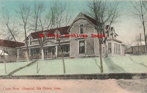 IA, Ida Grove, Iowa, Conn Bros' Hospital, Exterior View, WW Williams Pub