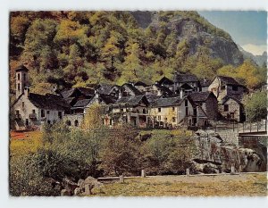 Postcard Foroglio, Valle Bavona, Foroglio, Switzerland