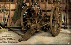 Scotland Edinburgh Castle Banqueting Hall Gun Carriage Which Bore The Remains...