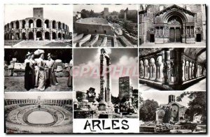 Postcard Modern Arles Les Arenes Theater Siena Columns St Trophime