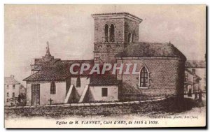 Postcard Ancient Church Vianney Cure d & # 39Ars 1818 1859