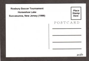 NJ Roxbury Soccer Tournament Horseshoe Lake Succasunna New Jersey Postcard