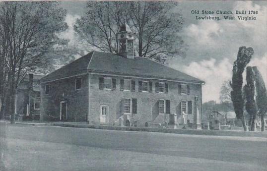 West Virginia Lewisburg Old Stone Church Built 1796 Albertype