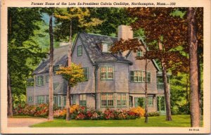 Massachusetts Northampton Beeches The Calvin Coolidge Home 1951 Curteich