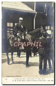 Old Postcard Alphonse XIII Chalons Sur Marne 1 June 1905 King Monte A horse M...